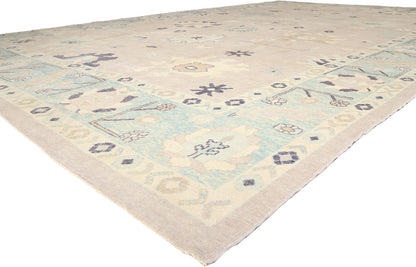 15 x 23 - Taupe New Oushak Rug - 54028