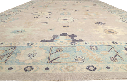 15 x 23 - Taupe New Oushak Rug - 54028
