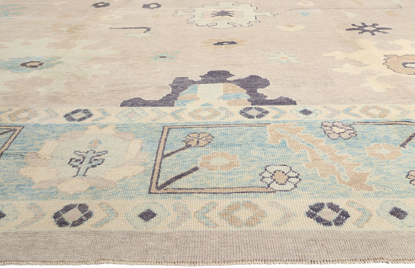 15 x 23 - Taupe New Oushak Rug - 54028