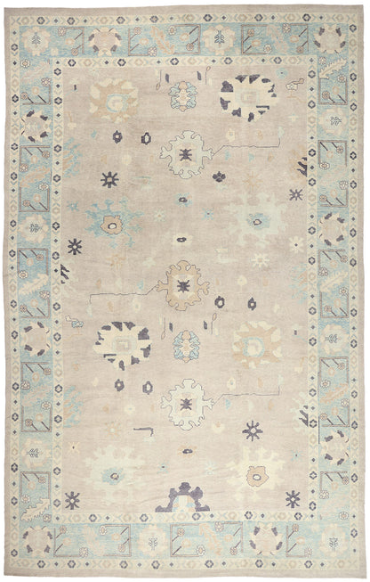 15 x 23 - Taupe New Oushak Rug - 54028