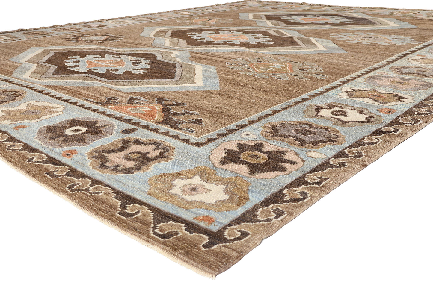 12 x 16 - Brown New Turkish Kars Rug - 54035