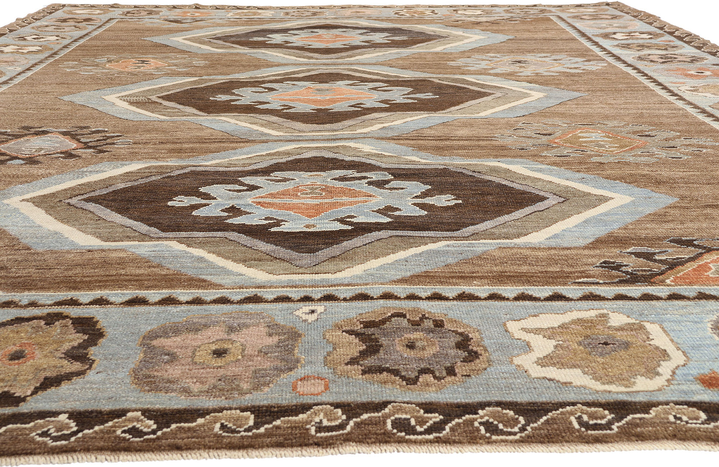 12 x 16 - Brown New Turkish Kars Rug - 54035