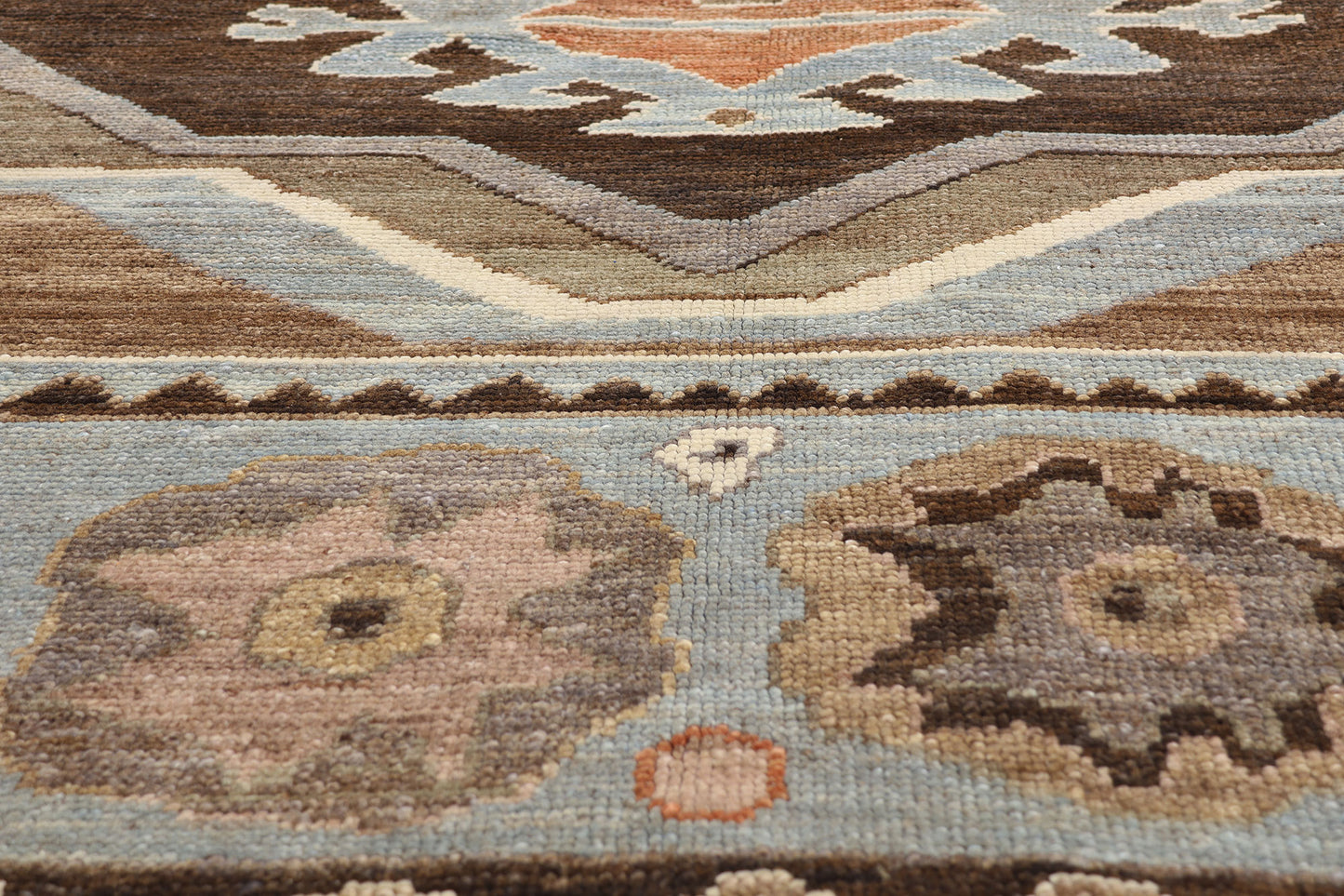 12 x 16 - Brown New Turkish Kars Rug - 54035