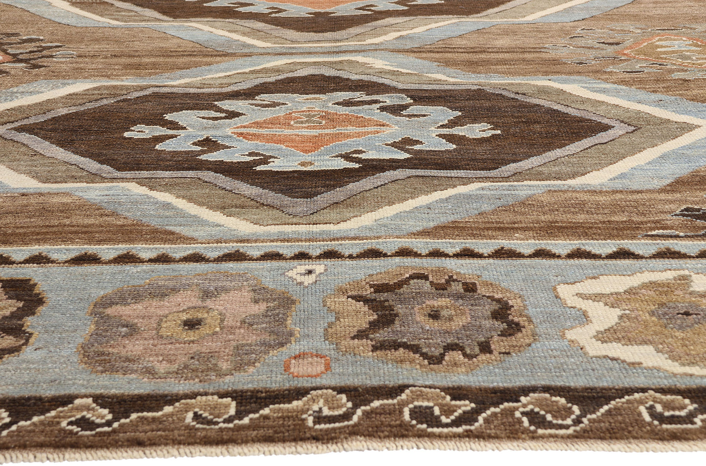 12 x 16 - Brown New Turkish Kars Rug - 54035