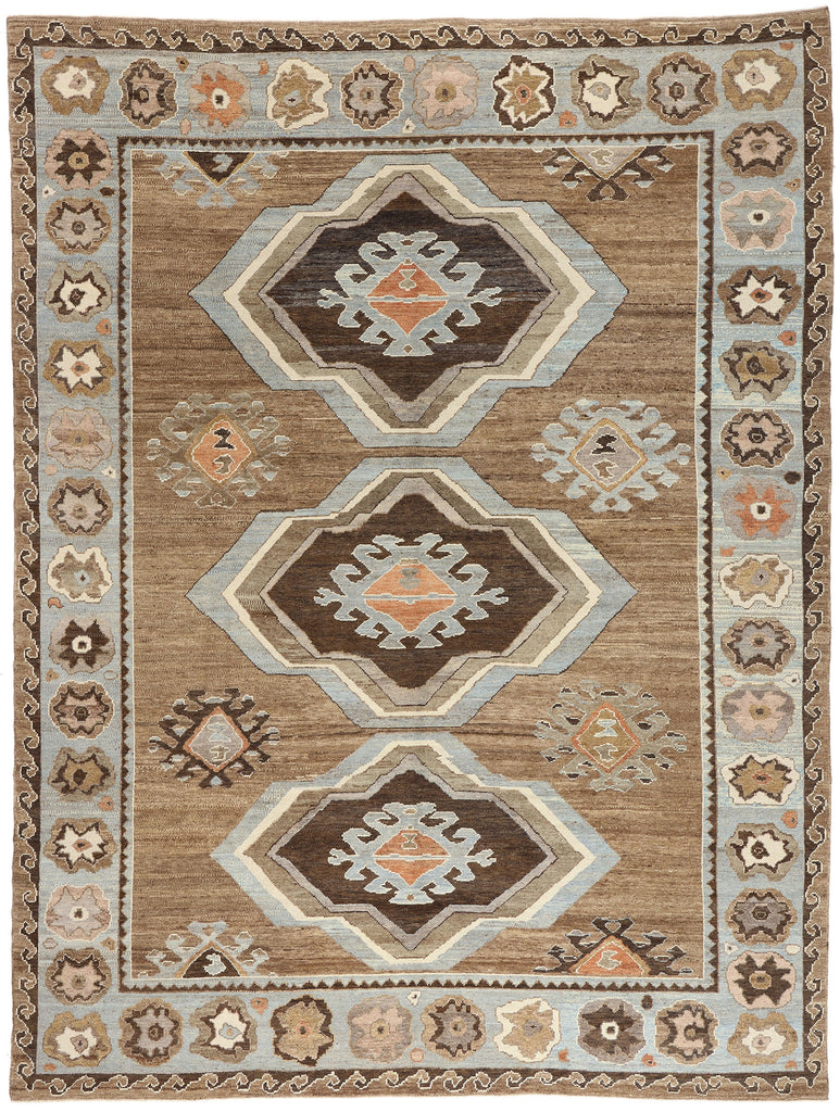 12 x 16 - Brown New Turkish Kars Rug - 54035