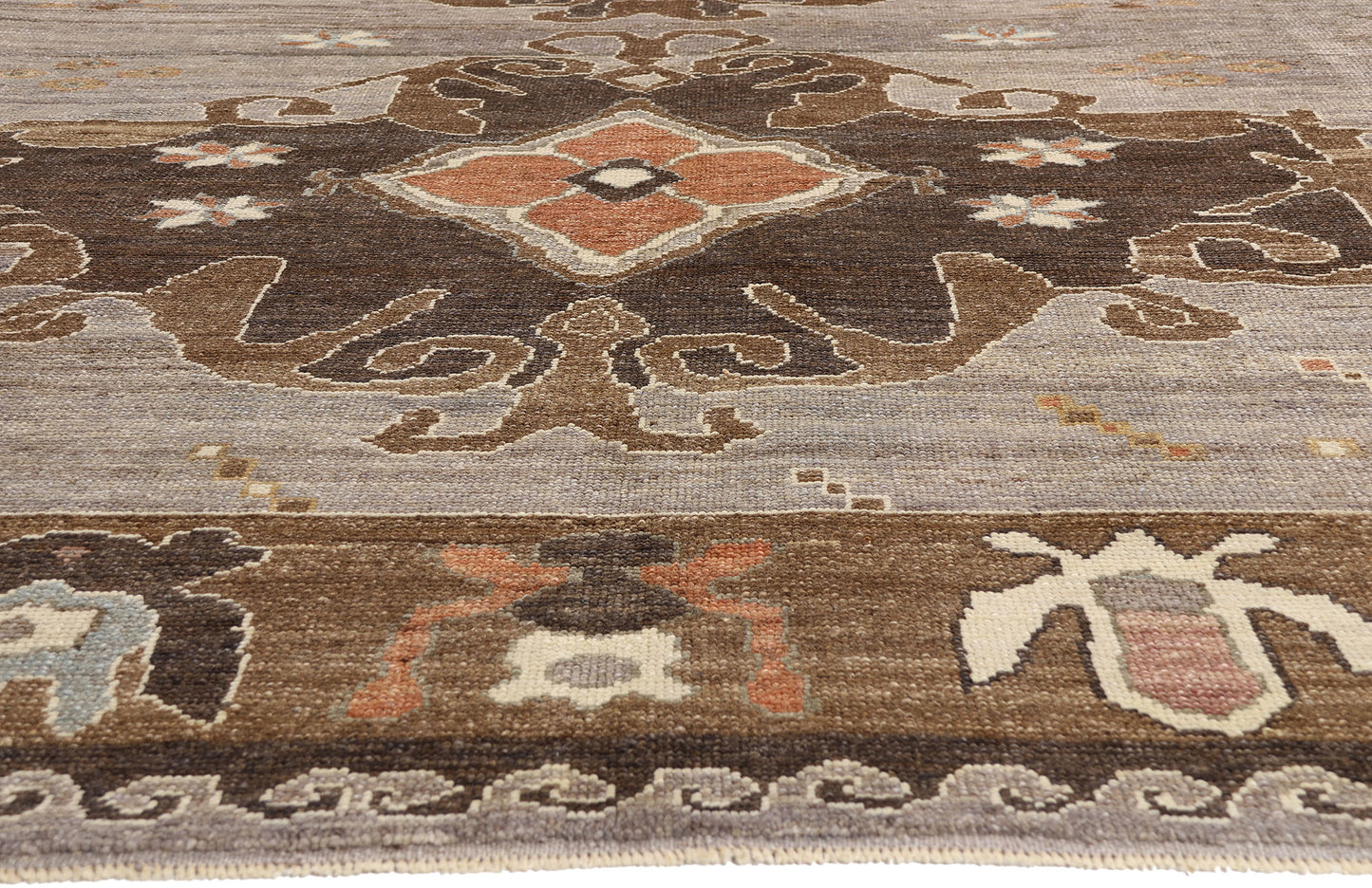 13 x 16 - Taupe New Turkish Kars Rug - 54036