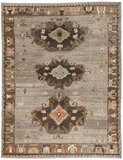 13 x 16 - Taupe New Turkish Kars Rug - 54036