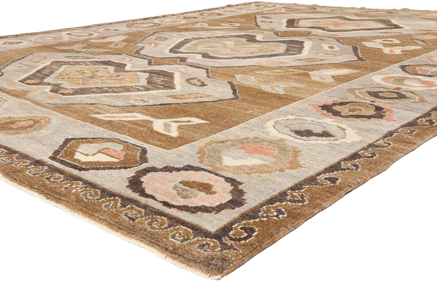 11 x 14 - Brown New Turkish Kars Rug - 54037
