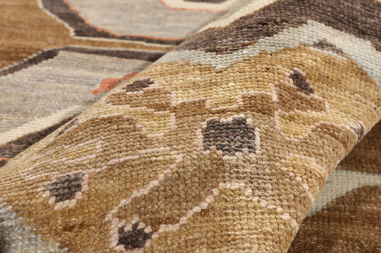 11 x 14 - Brown New Turkish Kars Rug - 54037