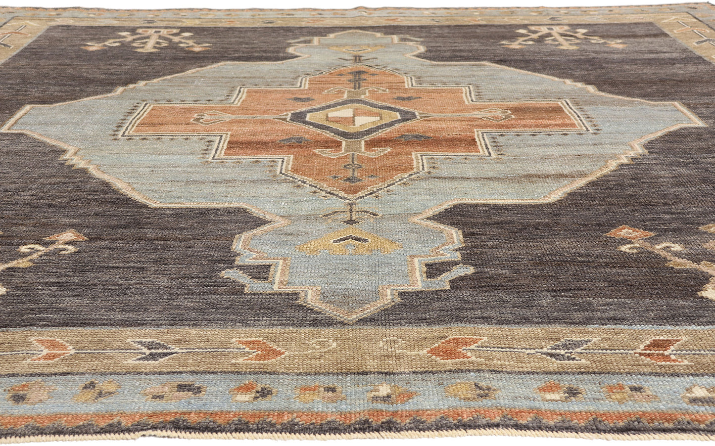 10 x 11 - Black New Turkish Kars Rug - 54038