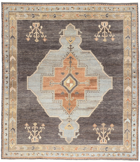 10 x 11 - Black New Turkish Kars Rug - 54038