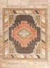 9 x 11 - Brown New Turkish Kars Rug - 53039