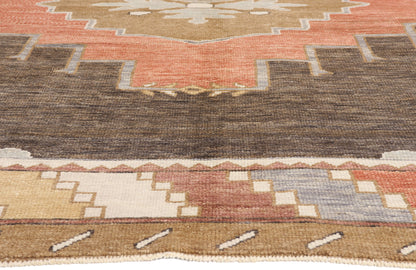 9 x 10 Brown Turkish Kars Rug 54039