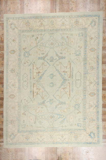 13 x 18 - Light Blue New Oushak Rug - 54041