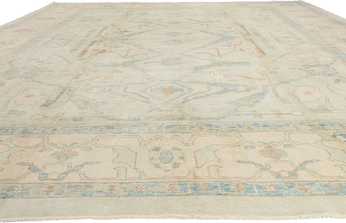 13 x 18 - Light Blue New Oushak Rug - 54041