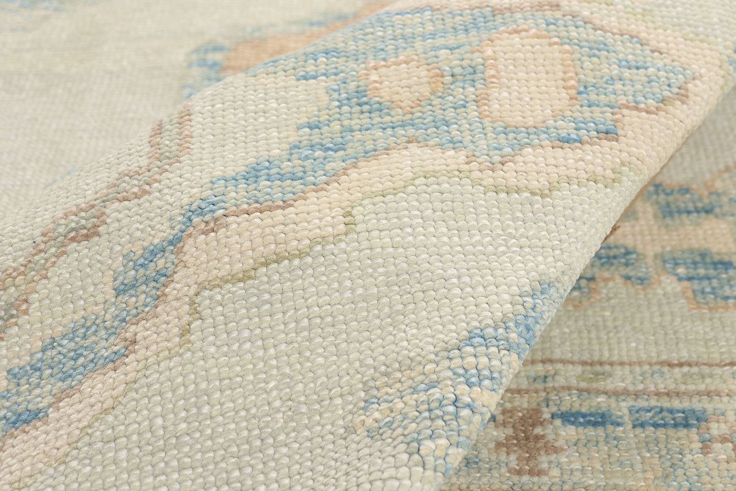 13 x 18 - Light Blue New Oushak Rug - 54041