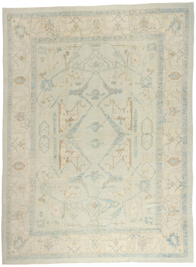 13 x 18 - Light Blue New Oushak Rug - 54041