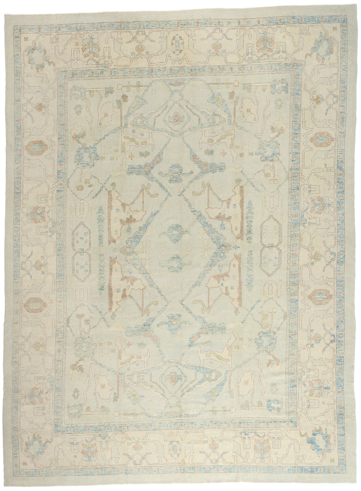13 x 18 - Light Blue New Oushak Rug - 54041