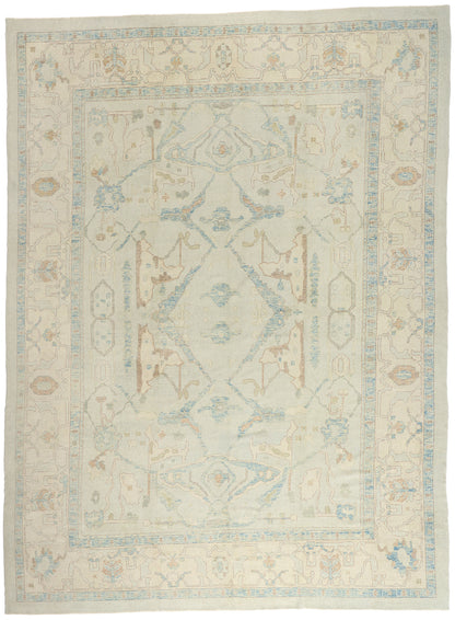13 x 18 - Light Blue New Oushak Rug - 54041