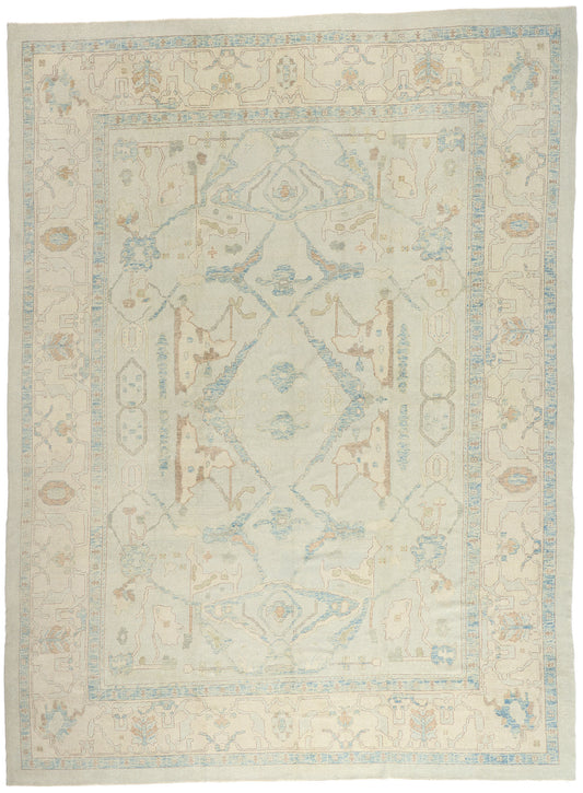 13 x 18 - Light Blue New Oushak Rug - 54041