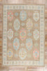 10 x 14 Brown Modern Turkish Oushak Rug 54042