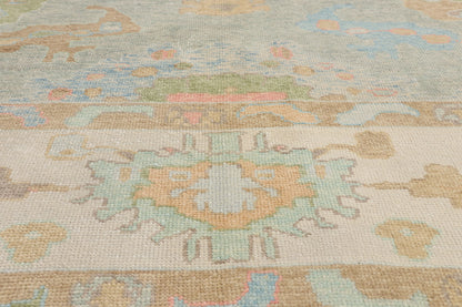 12 x 15 - Light Blue New Oushak Rug - 54043