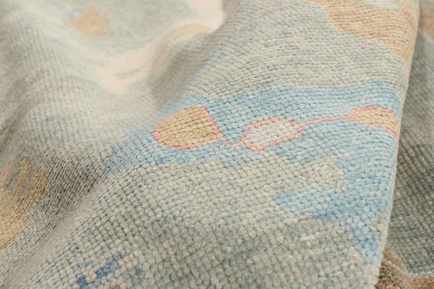 12 x 15 - Light Blue New Oushak Rug - 54043