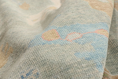 12 x 15 - Light Blue New Oushak Rug - 54043