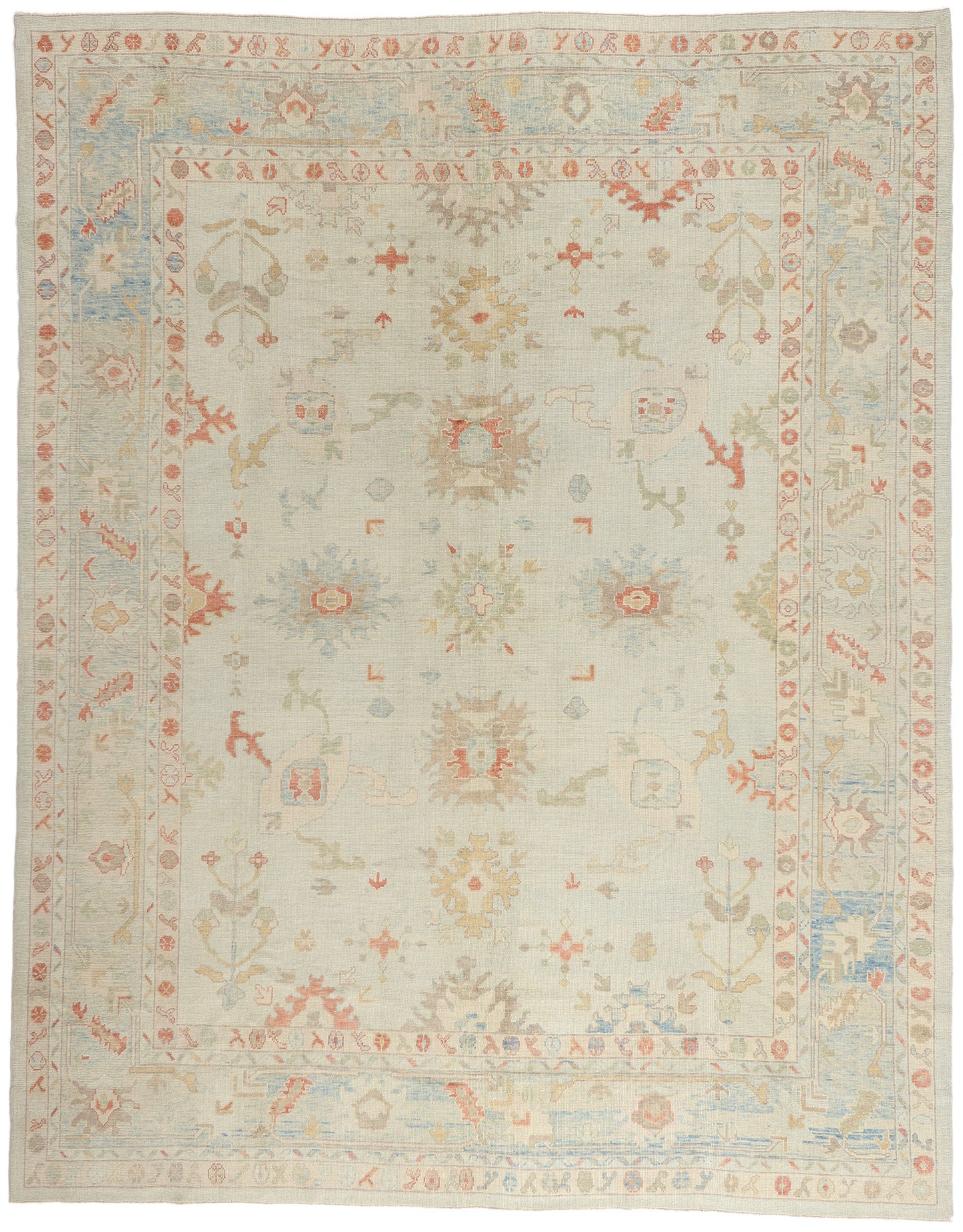 12 x 15 - Ivory New Oushak Rug - 54044