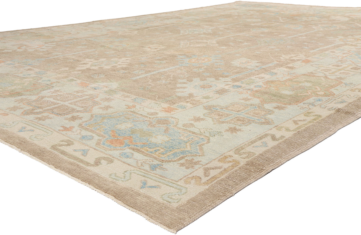 10 x 15 -  Tan New Turkish Oushak Rug - 54045