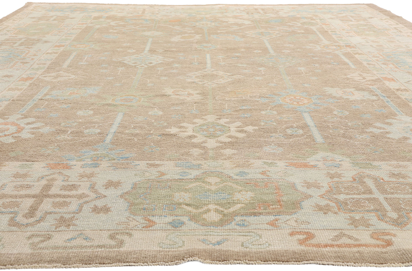 10 x 15 -  Tan New Turkish Oushak Rug - 54045