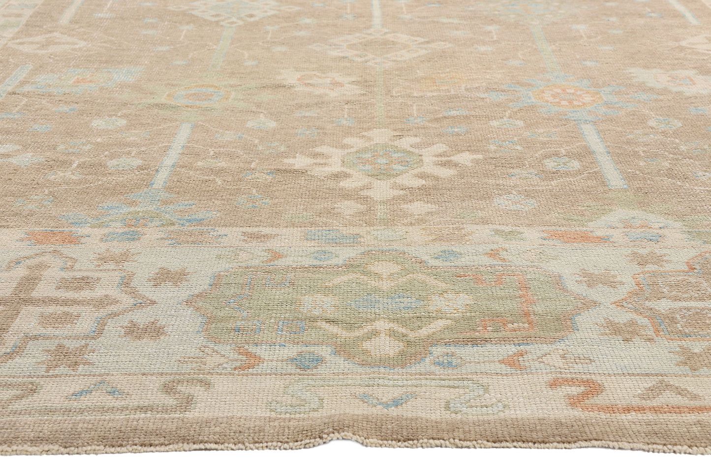 10 x 15 -  Tan New Turkish Oushak Rug - 54045