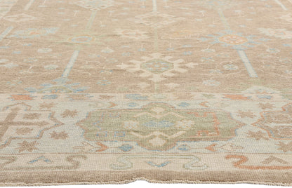 10 x 15 -  Tan New Turkish Oushak Rug - 54045