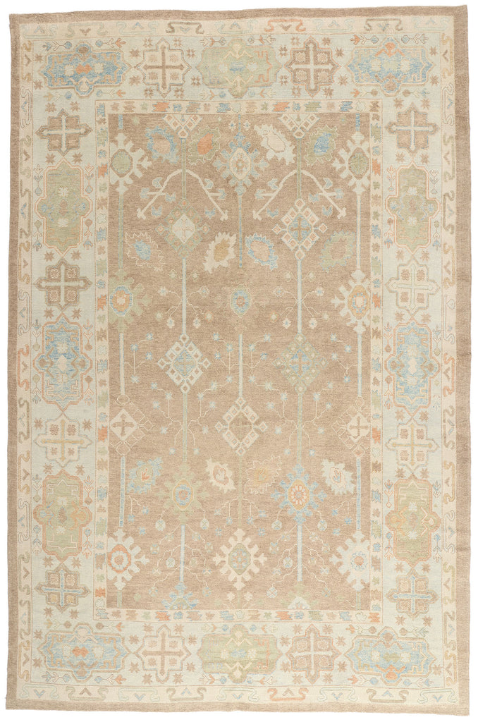 10 x 15 -  Tan New Turkish Oushak Rug - 54045
