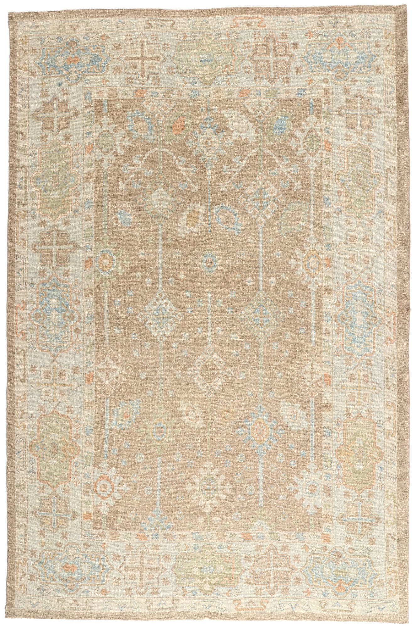 10 x 15 -  Tan New Turkish Oushak Rug - 54045