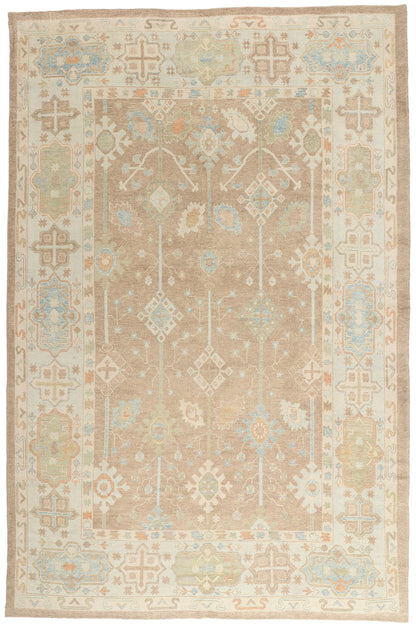 10 x 15 -  Tan New Turkish Oushak Rug - 54045