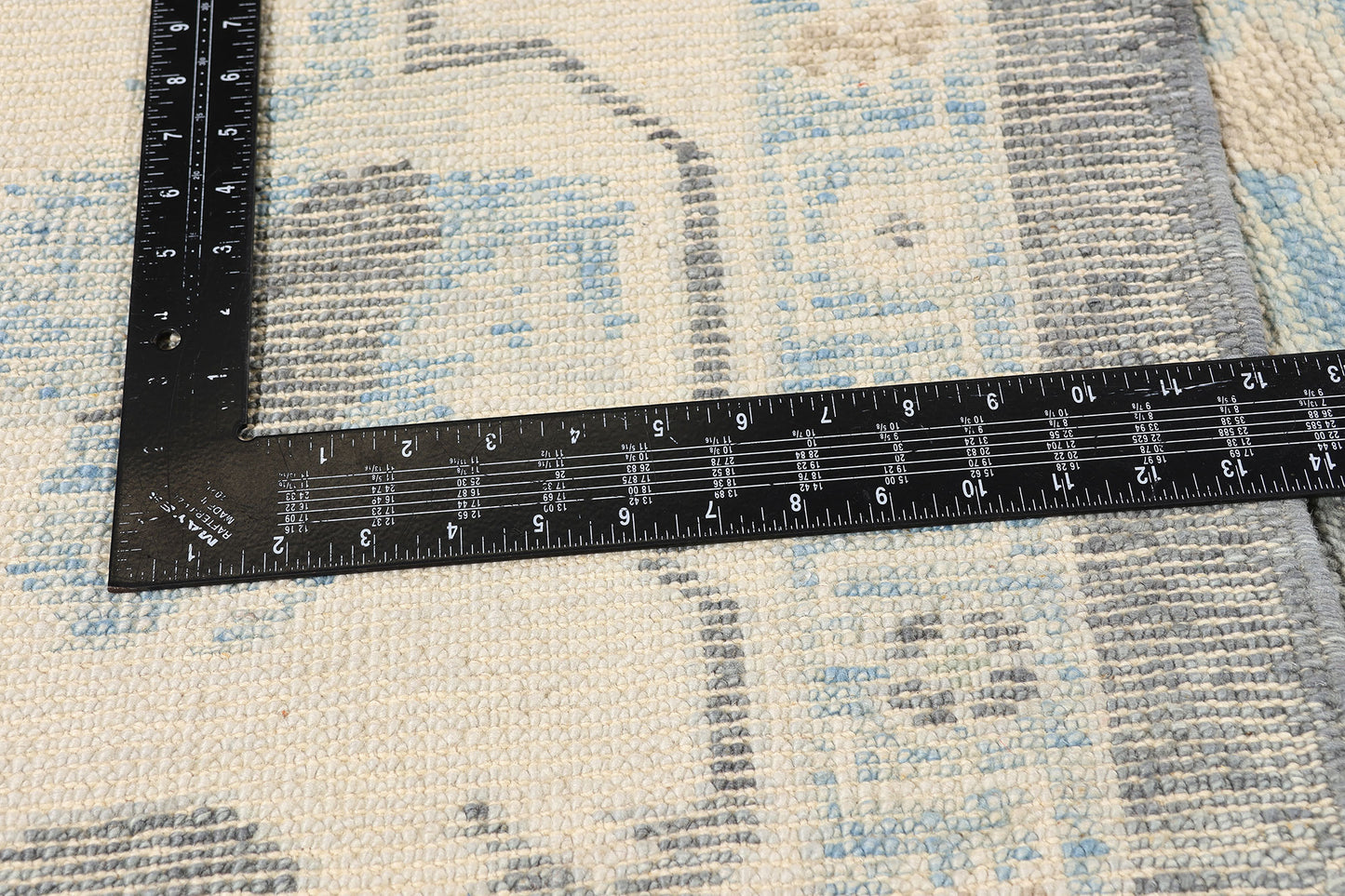 12 x 16 - Charcoal Dark Gray New Oushak Rug - 54046