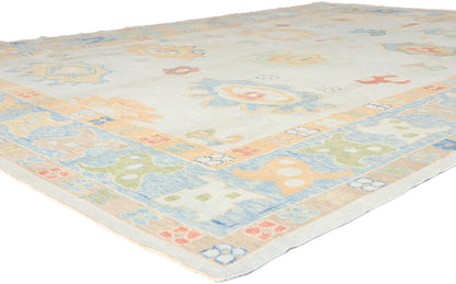 10 x 13 - Light Blue New Oushak Rug - 54047