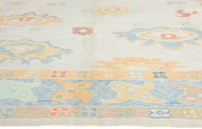 10 x 13 - Light Blue New Oushak Rug - 54047