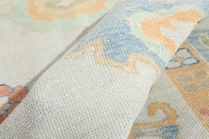10 x 13 - Light Blue New Oushak Rug - 54047