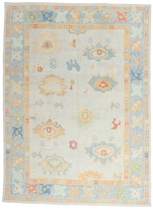 10 x 13 - Light Blue New Oushak Rug - 54047