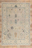 6 x 9 - Gray New Oushak Rug - 54048