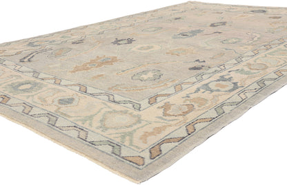 6 x 9 - Gray New Oushak Rug - 54048
