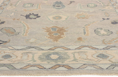 6 x 9 - Gray New Oushak Rug - 54048