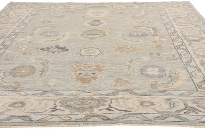 6 x 9 - Gray New Oushak Rug - 54049