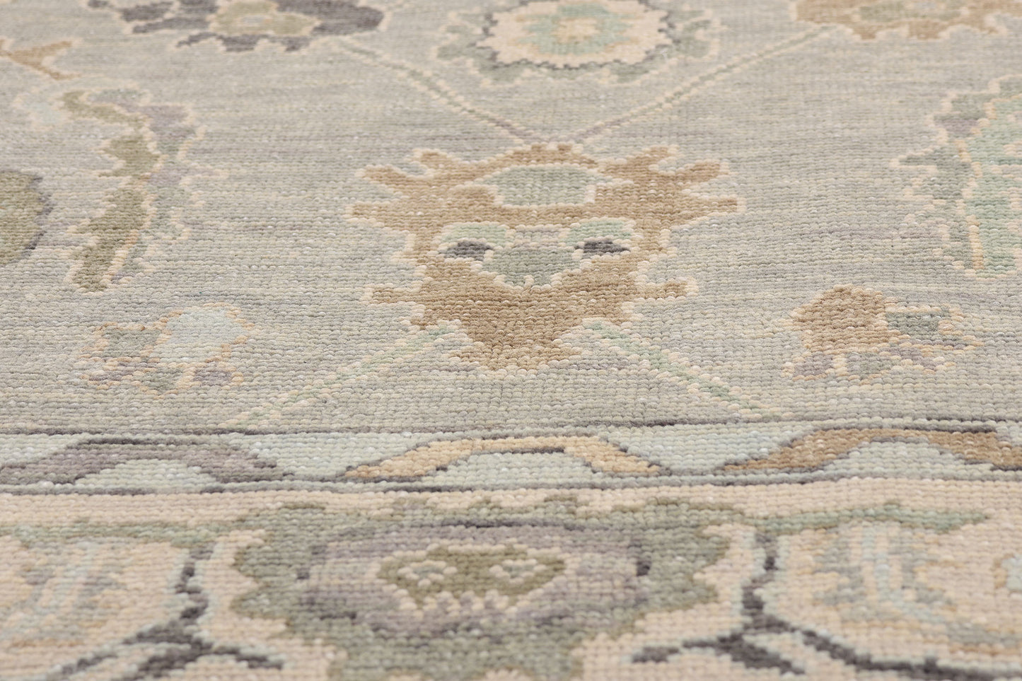 6 x 9 - Gray New Oushak Rug - 54049