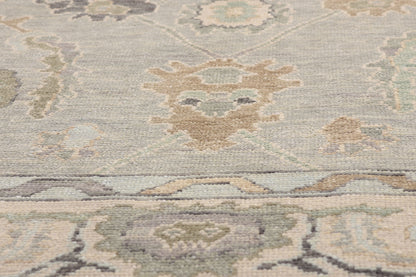 6 x 9 - Gray New Oushak Rug - 54049