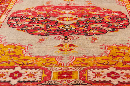 3 x 5 - Beige Antique Turkish Oushak Rug - 54052