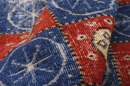 5 x 7 - Blue Vintage Turkish Sivas Rug - 54053