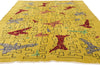 5 x 8 - Yellow Vintage Turkish Sivas Rug - 54054